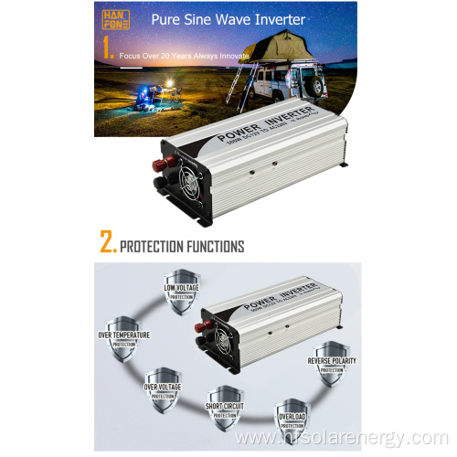 Power Inverter 12V Inverter 120V 500W Inveter